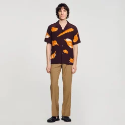 Camicia Con Conchiglie Stampate