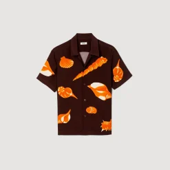 Camicia Con Conchiglie Stampate