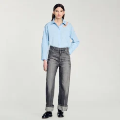 Camicia Con Goccia Glitterata