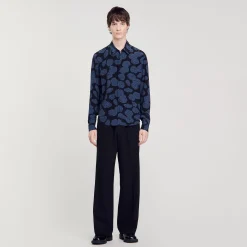 Camicia Con Stampa Camelie