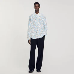 Camicia Con Stampa Camelie