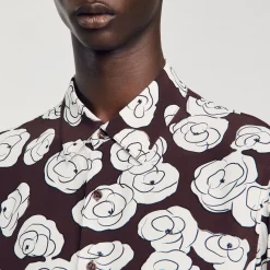 Camicia Con Stampa Camelie