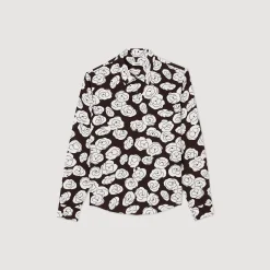 Camicia Con Stampa Camelie