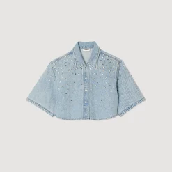 Camicia Corta Glitterata
