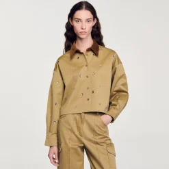 Camicia Corta Glitterata