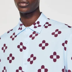 Camicia Cross Flower A Maniche Corte