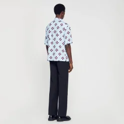 Camicia Cross Flower A Maniche Corte