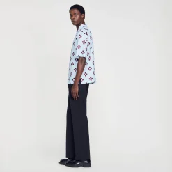 Camicia Cross Flower A Maniche Corte