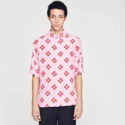 Camicia Cross Flower A Maniche Corte