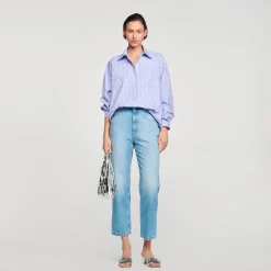 Camicia Decorata Con Cuori Glitterati