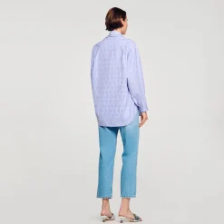 Camicia Decorata Con Cuori Glitterati