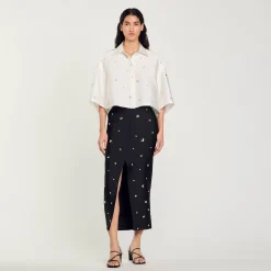 Camicia Decorata Con Strass