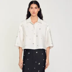 Camicia Decorata Con Strass