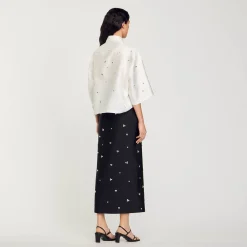 Camicia Decorata Con Strass