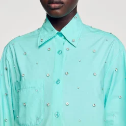 Camicia Dip Dye Glitterata