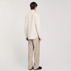 Camicia Fluida A Maniche Lunghe