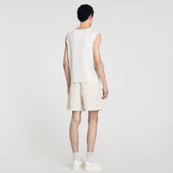 Canottiera In Maglia Fine