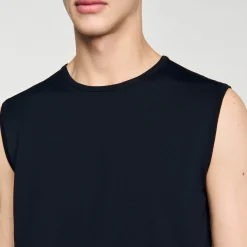 Canottiera In Maglia Fine