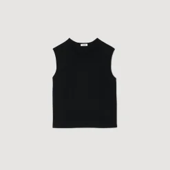 Canottiera In Maglia Fine