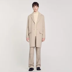 Cappotto Dritto In Lana