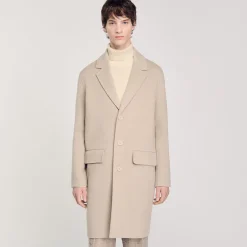 Cappotto Dritto In Lana