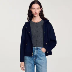 Cappotto In Lana Double Face