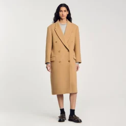 Cappotto Lungo In Misto Lana
