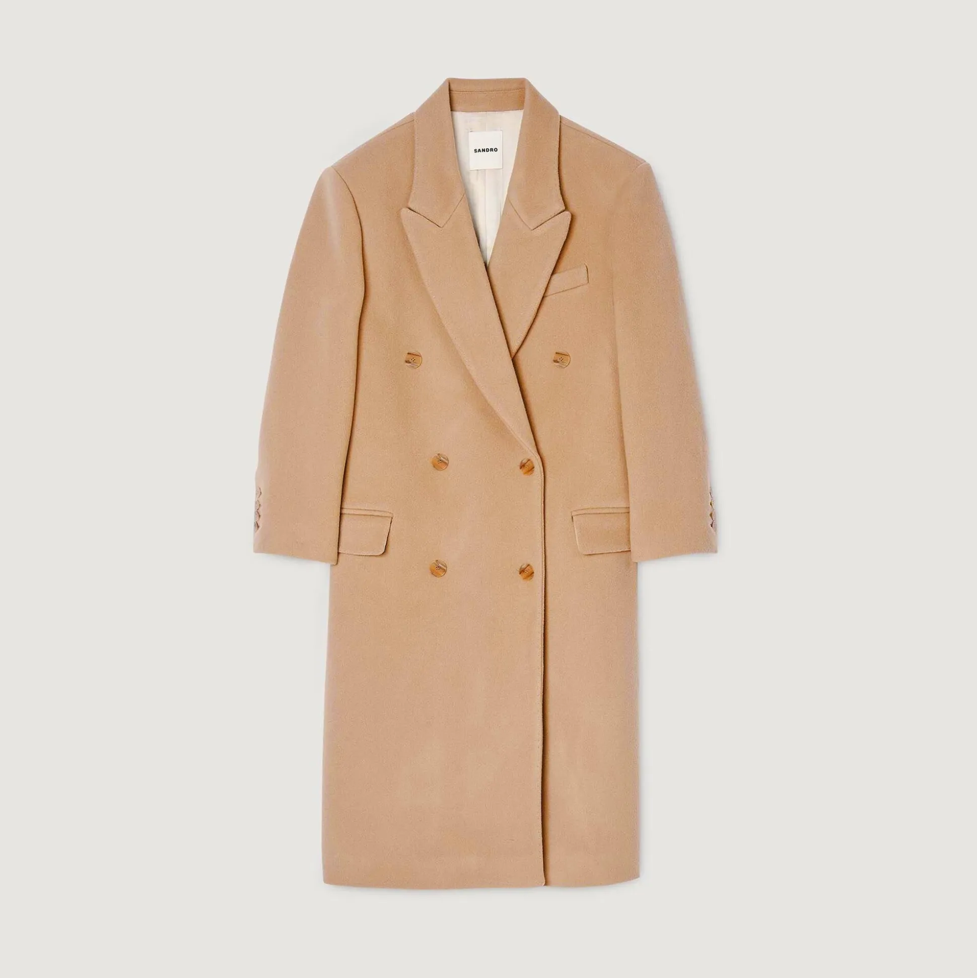 Cappotto Lungo In Misto Lana