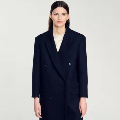 Cappotto Lungo In Misto Lana