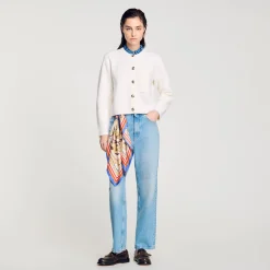 Cardigan A Collo Alto