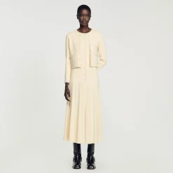 Cardigan Arricchito Da Perline