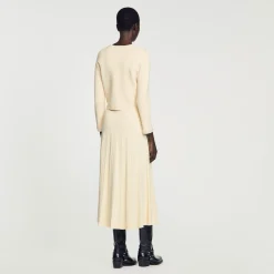 Cardigan Arricchito Da Perline