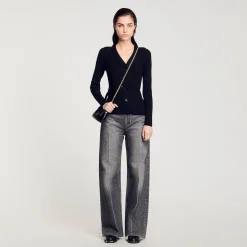 Cardigan Con Strass