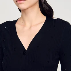 Cardigan Con Strass