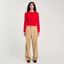 Cardigan Con Volant