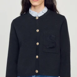 Cardigan In Lana Certificata