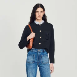 Cardigan In Lana Certificata