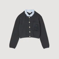 Cardigan In Lana Certificata