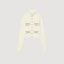 Cardigan In Maglia A Coste