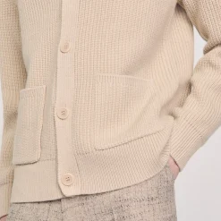 Cardigan In Maglia A Coste