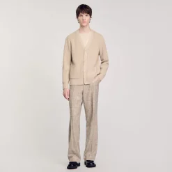 Cardigan In Maglia A Coste