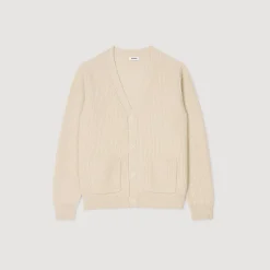 Cardigan In Maglia A Coste