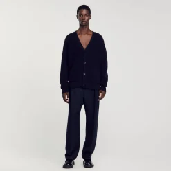 Cardigan In Maglia A Coste