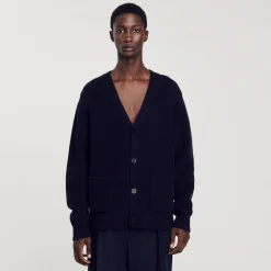 Cardigan In Maglia A Coste