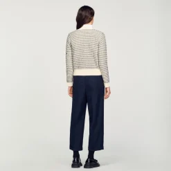 Cardigan In Maglia A Righe