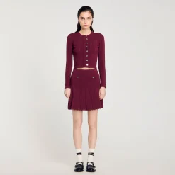 Cardigan In Maglia Ritorta