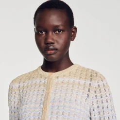 Cardigan In Maglia Variopinta