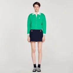 Cardigan Teddy Con Cerniera