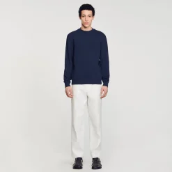 Felpa In Cotone Con Fiore