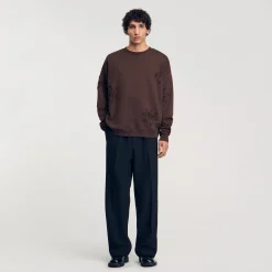 Felpa Oversize A Fiori